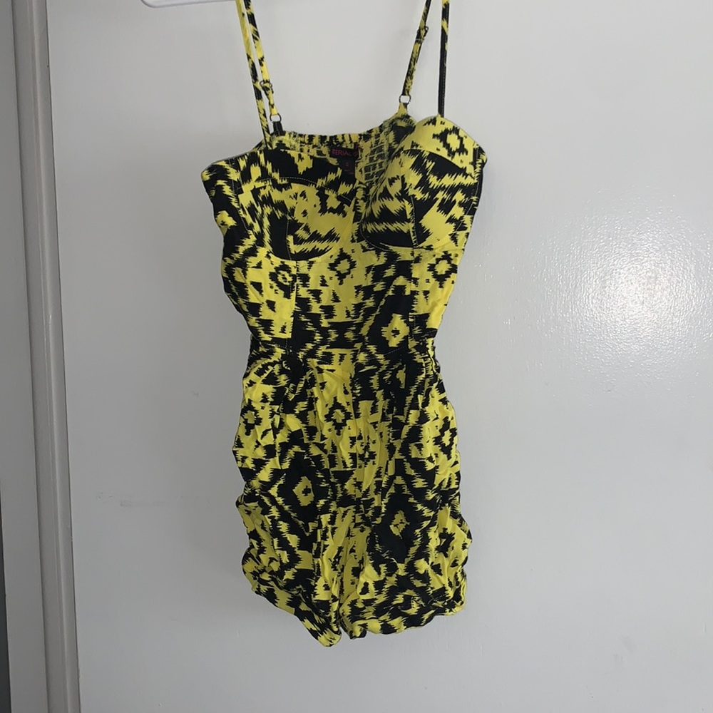 Adjustable short romper